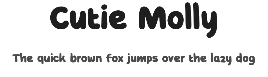 Cutie Molly by Letterhend Studio — Decorative Font