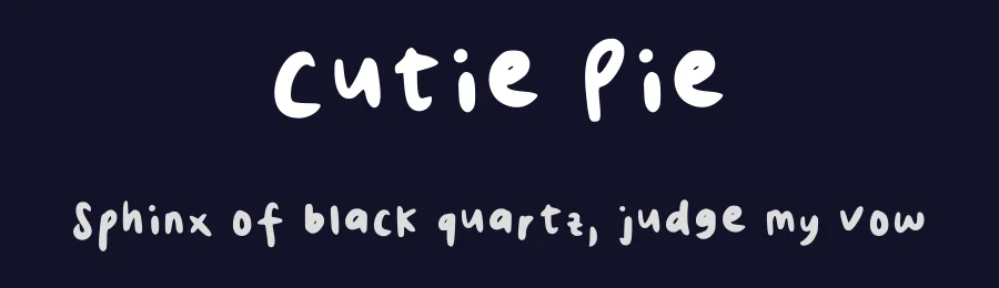 Cutie Pie by Cece — Script Handwritten Font — thumbnail 2