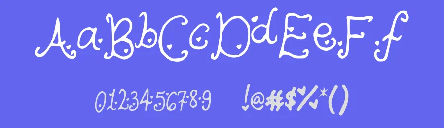 Cutie Heartz by Yicong Faith — Decorative Font — thumbnail 3