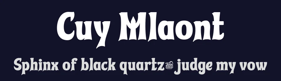 Cuy Mlaont by twinletter — Decorative Font — thumbnail 2