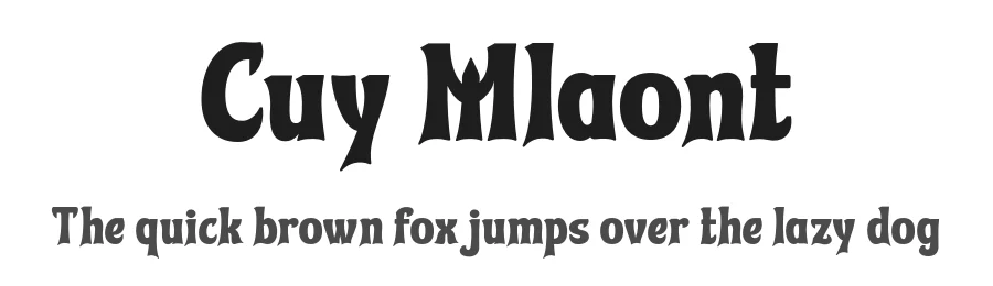 Cuy Mlaont by twinletter — Decorative Font