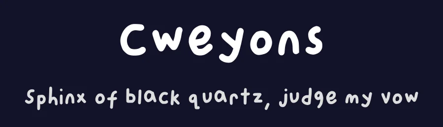 Cweyons by cweyons — Script Handwritten Font — thumbnail 2