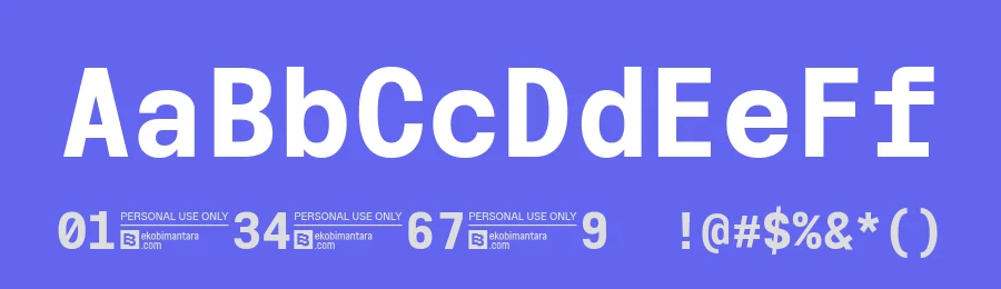 Cx Mono by Eko Bimantara — Sans Serif Font — thumbnail 3