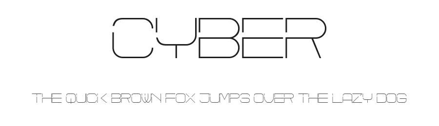Cyber by Vladimir Nikolic — Display Font