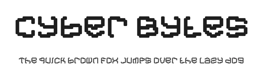 Cyber Bytes by PutraCetol Studio — Display Font