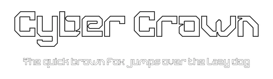 Cyber Crown by PutraCetol Studio — Display Font