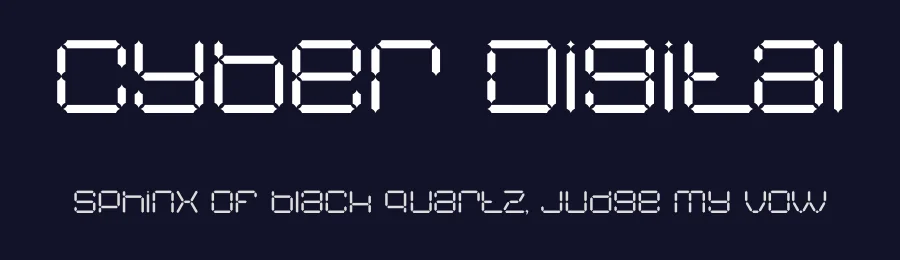 Cyber Digital by PutraCetol Studio — Display Font — thumbnail 2