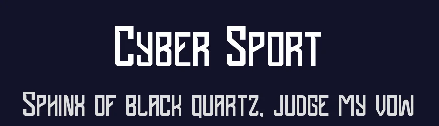 Cyber Sport by StringLabs Creative Studio — Display Font — thumbnail 2