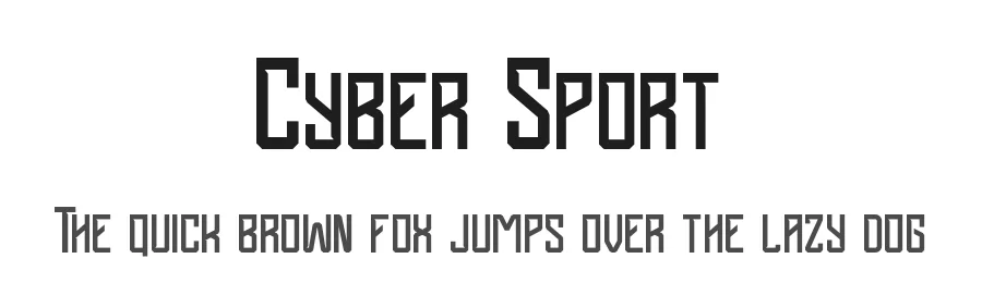 Cyber Sport by StringLabs Creative Studio — Display Font