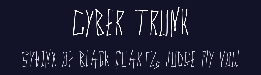 Cyber Trunk by Dasagani Ramesh — Script Handwritten Font — thumbnail 2