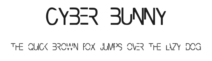 Cyber Bunny by WreckThisGirl β Decorative Font