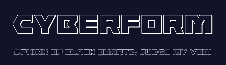 Cyberform by Iconian Fonts — Display Font — thumbnail 2