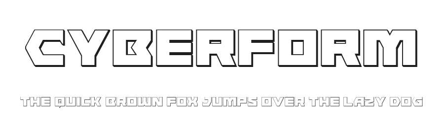 Cyberform by Iconian Fonts — Display Font