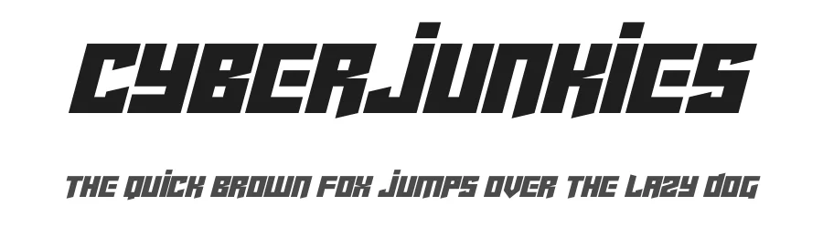 Cyberjunkies by Hawtpixel — Display Font