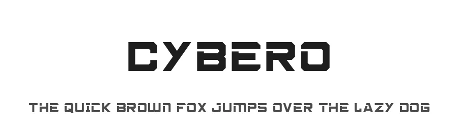 Cybero by Din Studio — Display Font