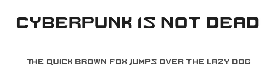 Cyberpunk Is Not Dead by Mihajlo Vitezoviฤ โ Display Font