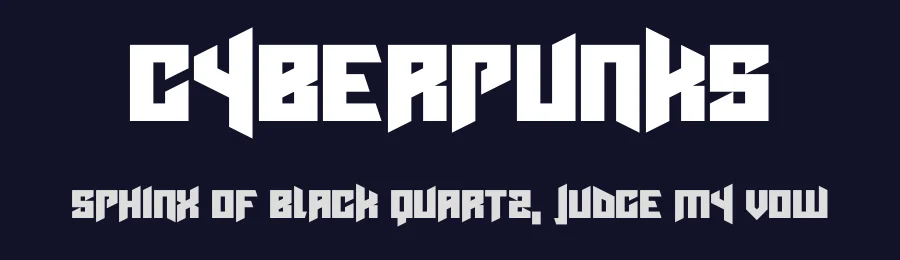 Cyberpunks by Hawtpixel — Display Font — thumbnail 2