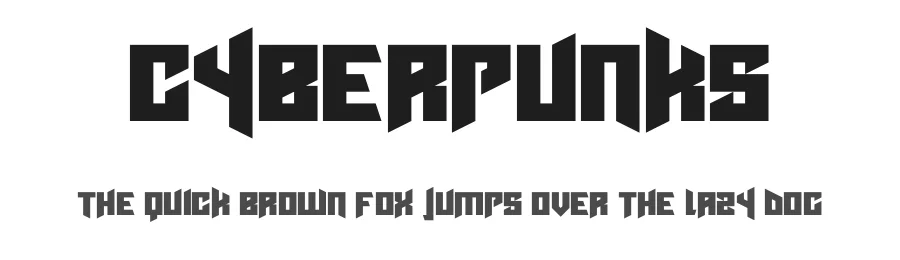Cyberpunks by Hawtpixel — Display Font