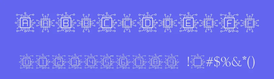 CyberTech Monogram by Bongkeng Art Studio — Decorative Font — thumbnail 3