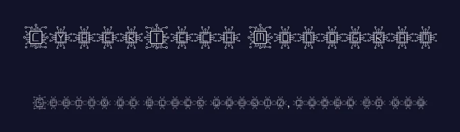CyberTech Monogram by Bongkeng Art Studio — Decorative Font — thumbnail 2