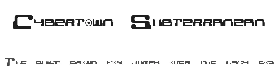 Cybertown Subterranean by Matt Perkins β Display Font