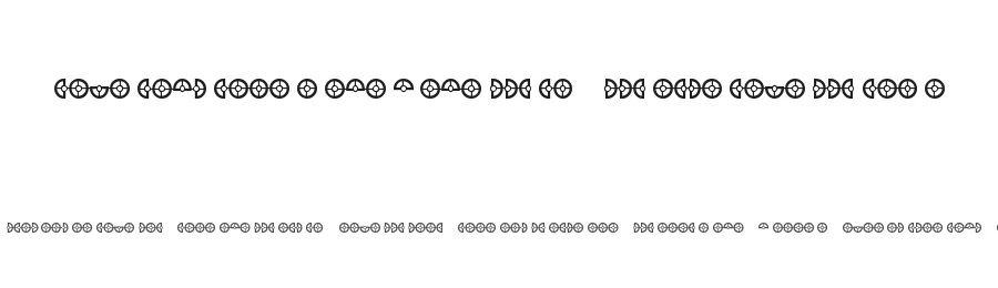 Cybertron OpCode by Pixel Sagas — Dingbats Font