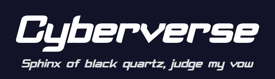 Cyberverse by Pixel Sagas — Display Font — thumbnail 2
