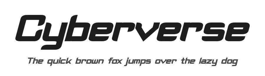 Cyberverse by Pixel Sagas — Display Font
