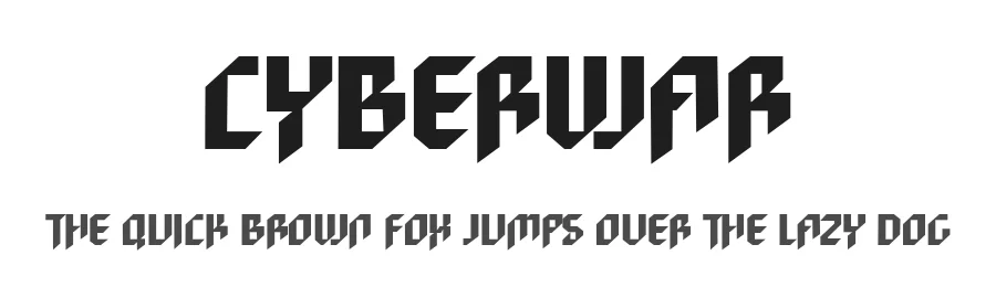 Cyberwar by Cikareotype Studio — Display Font