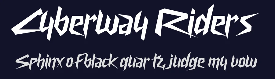 Cyberway Riders by Chequered Ink — Script Handwritten Font — thumbnail 2