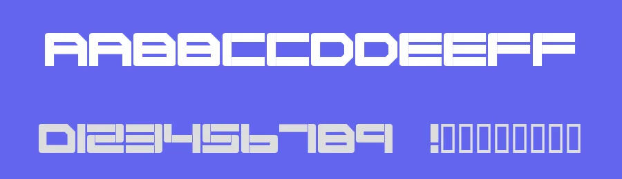Cyborg 45 by GeN — Display Font — thumbnail 3