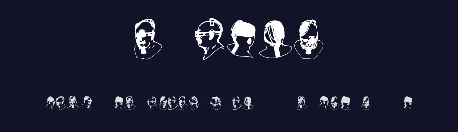 Cyborg by Vladimir Nikolic — Dingbats Font — thumbnail 2