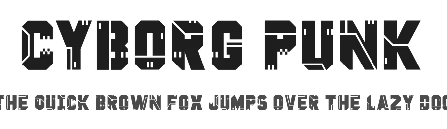 Cyborg Punk by imagex — Display Font