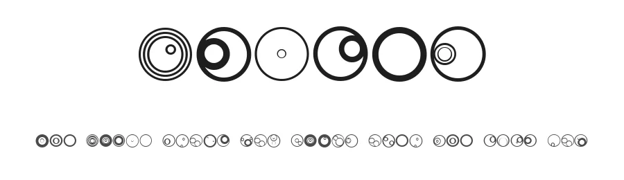Cycles by Vladimir Nikolic — Dingbats Font