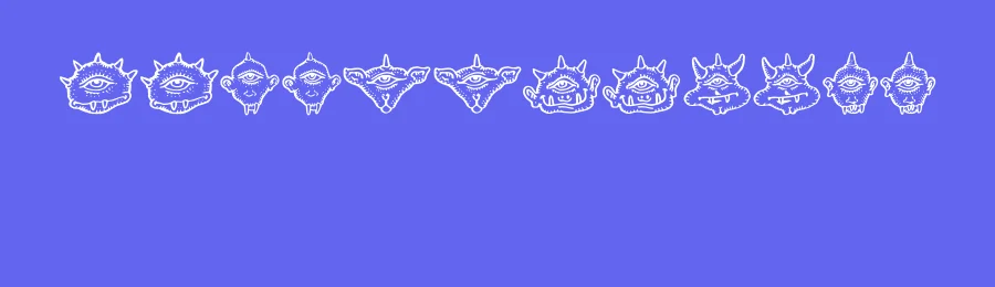 Cyclopia by Vladimir Nikolic — Dingbats Font — thumbnail 3