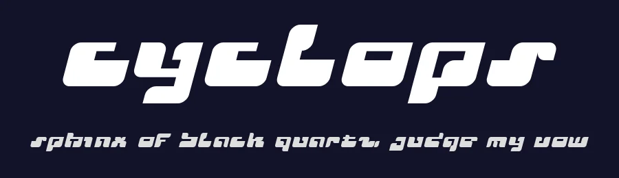 Cyclops by Glitch — Display Font — thumbnail 2