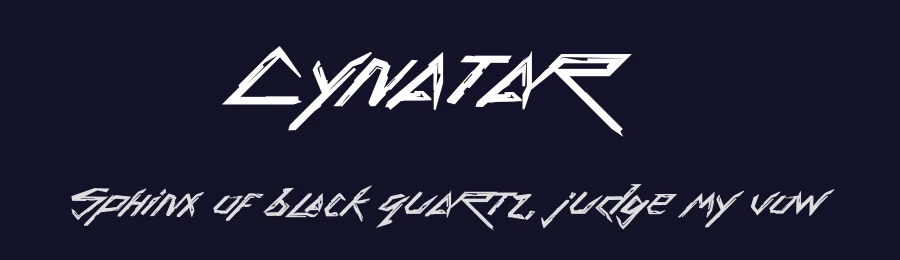 Cynatar by Leonard Posavec - LeoSupply.co — Display Font — thumbnail 2