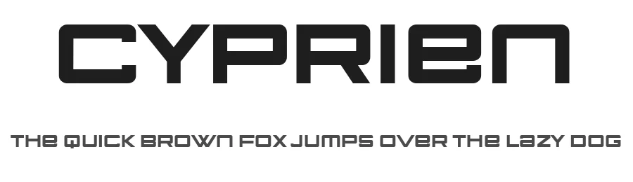 Cyprien by Vladimir Nikolic — Sans Serif Font