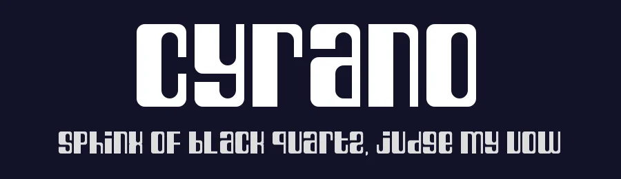 Cyrano by George Kelly — Decorative Font — thumbnail 2