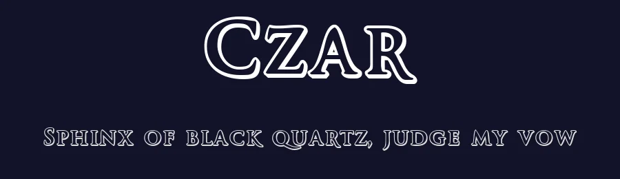 Czar by Vladimir Nikolic — Decorative Font — thumbnail 2