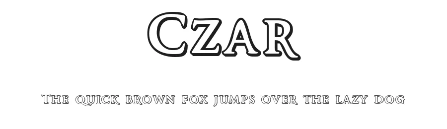 Czar by Vladimir Nikolic — Decorative Font