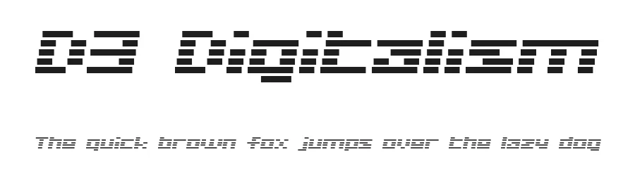 D3 Digitalism by Digital Dream Design โ Display Font