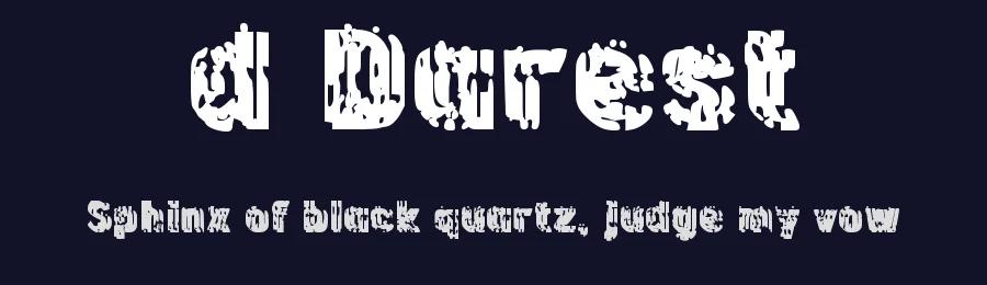 d Darest by wepfont.com — Decorative Font — thumbnail 2