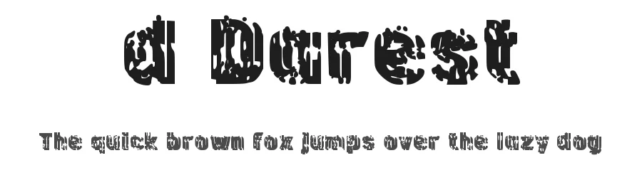 d Darest by wepfont.com — Decorative Font