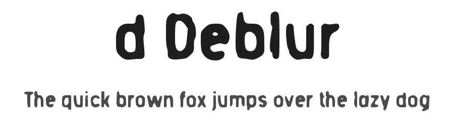 d Deblur