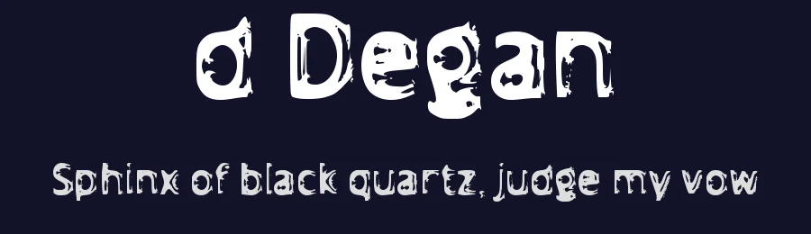 d Degan by wepfont.com — Decorative Font — thumbnail 2