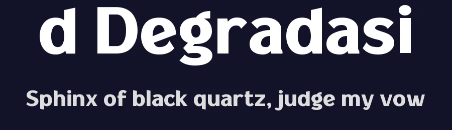 d Degradasi by wepfont.com — Sans Serif Font — thumbnail 2