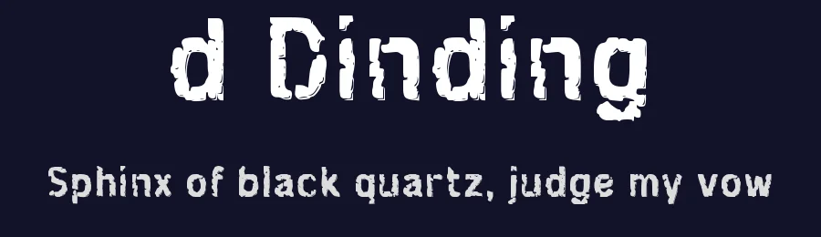 d Dinding by wepfont.com — Decorative Font — thumbnail 2