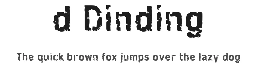 d Dinding by wepfont.com — Decorative Font