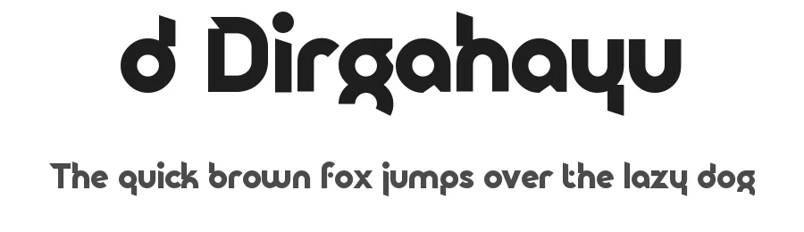 d Dirgahayu by wepfont.com — Display Font